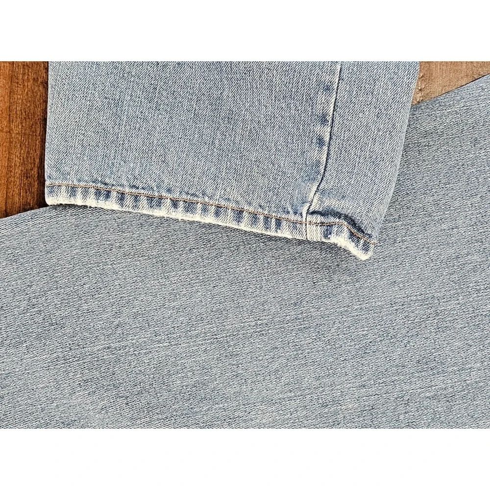 Y2K Distressed Skater 90s Relaxed Classic Jeans Light Wash Denim 34R